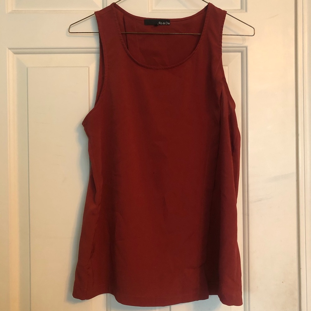 Rust Slit Blouse